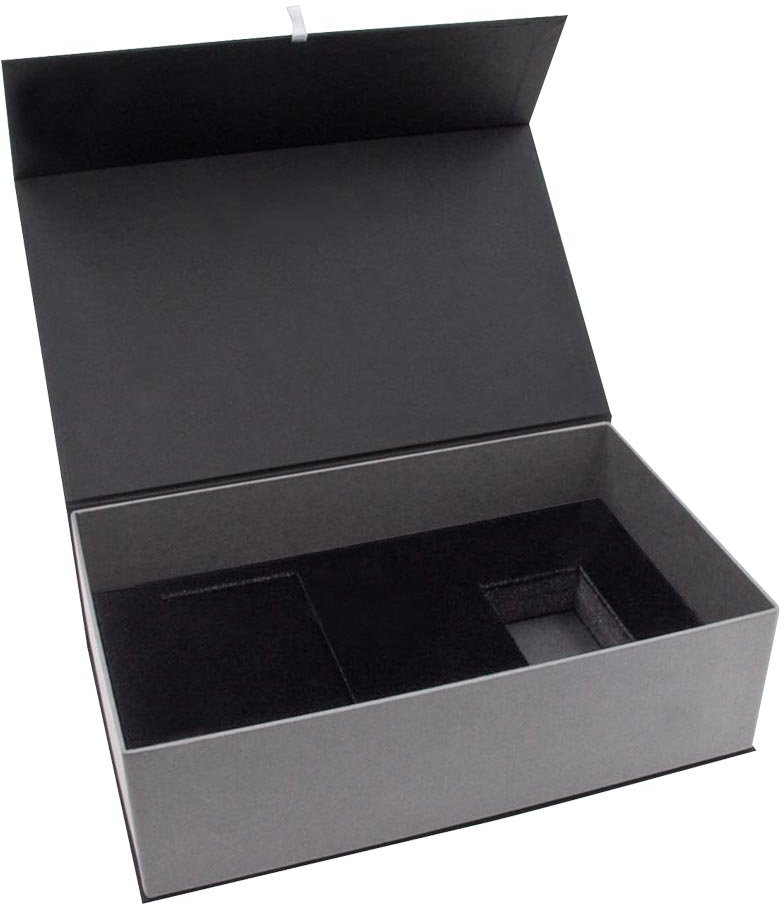 Boîte magnétique de haute qualité avec insert en mousse découpée