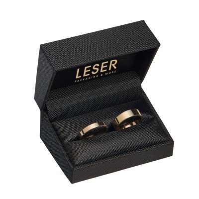 Sustainable high quality covered wedding ring case