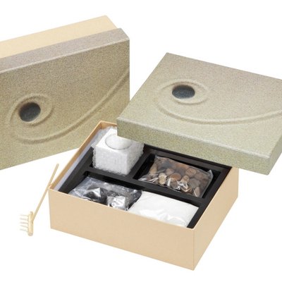 High quality cardboard packaging for a Zen garden