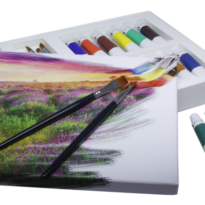 Emballage carton individuel pour les couleurs à l'huile ou pastel