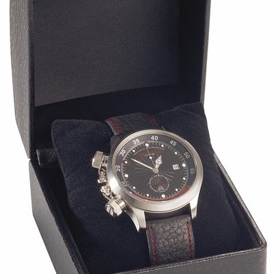 High quality covered imitation leather watch case with watch cushion