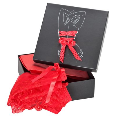 Cardboard box as high-quality packaging for lingerie and women's wear