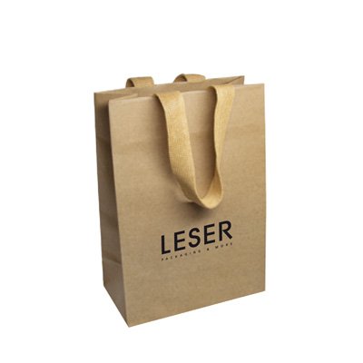 Sustainable carrier bag in kraft paper