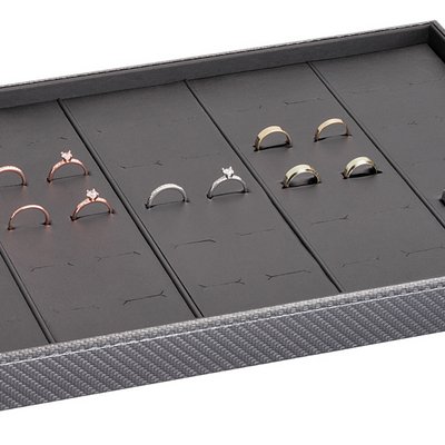 Presentation tray for proposal rings and wedding rings