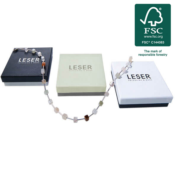 Emballage durable pour bijoux certifie FSC