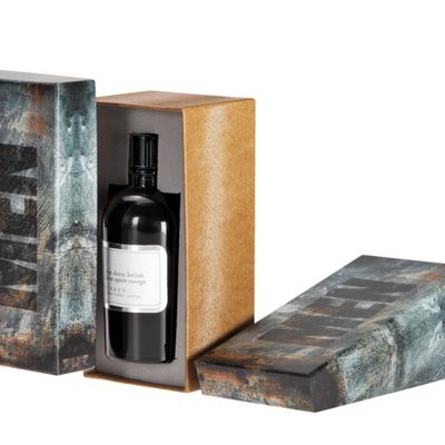 Thematisierte Herrenduft-Verpackung - Hochwertige Verkaufsverpackung fuer Herren-Parfums und Aftershave