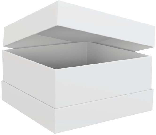 High quality collar cardboard box with lid