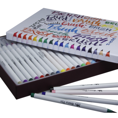 Packaging for drawing pens with individual digital printing