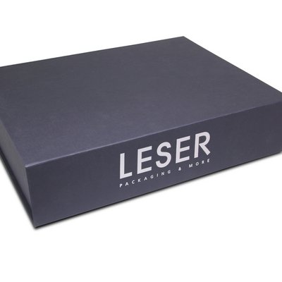 Magnetic folding box Format 5 - 420x330x100 mm - black dull