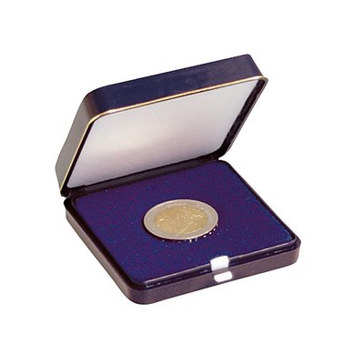 Exclusive plastic coin case with gold edge