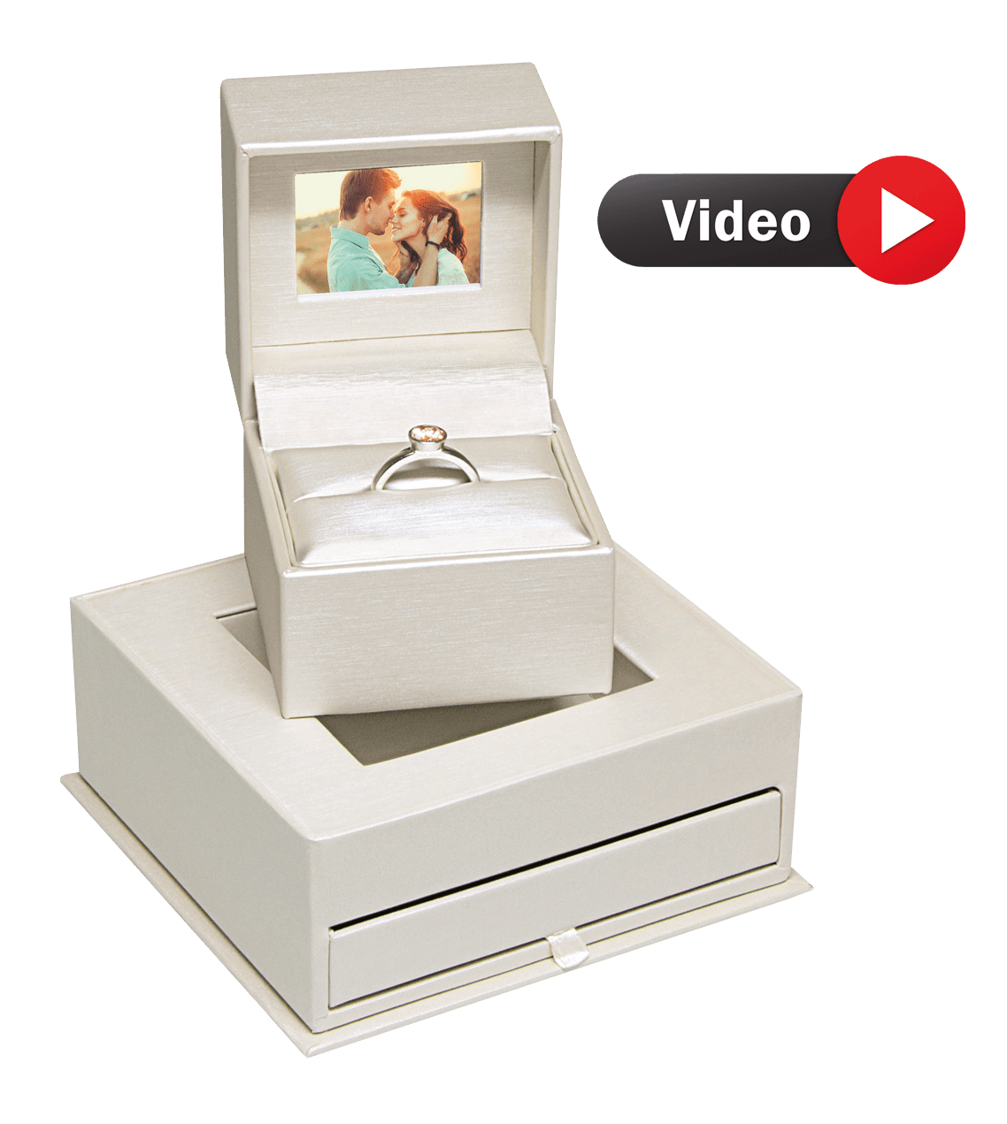 Die Video-Box von LESER ist das perfekte Accessoire für den Heiratsantrag!
