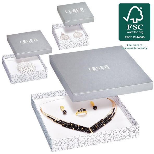 Certified jewellery boxes from sustainable forests