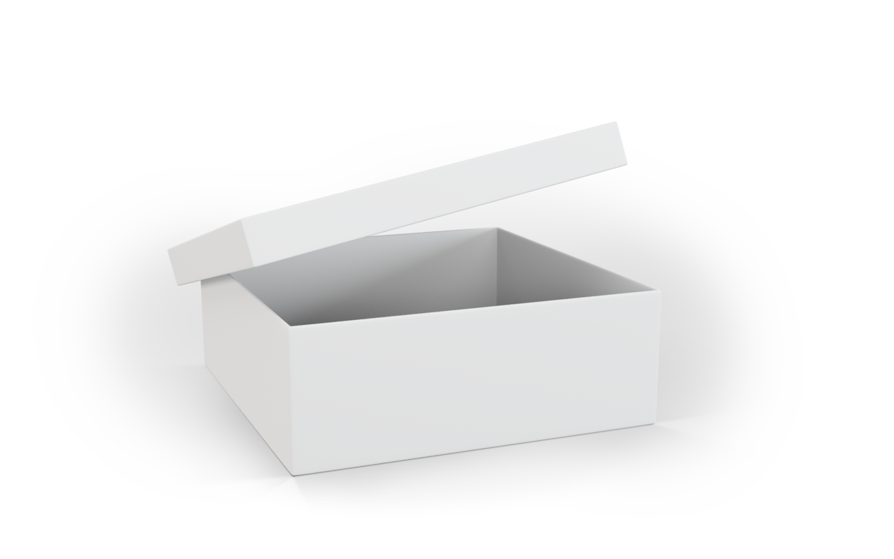 Lidded cardboard box