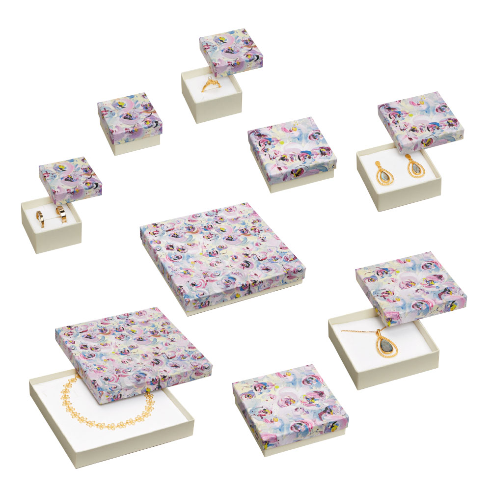 Sustainable jewellery boxes with floral art motif