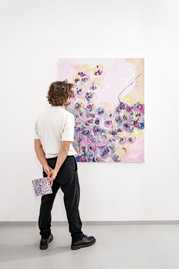 Schmuckverpackung mit floralem Kunstmotiv von Jose Schloss