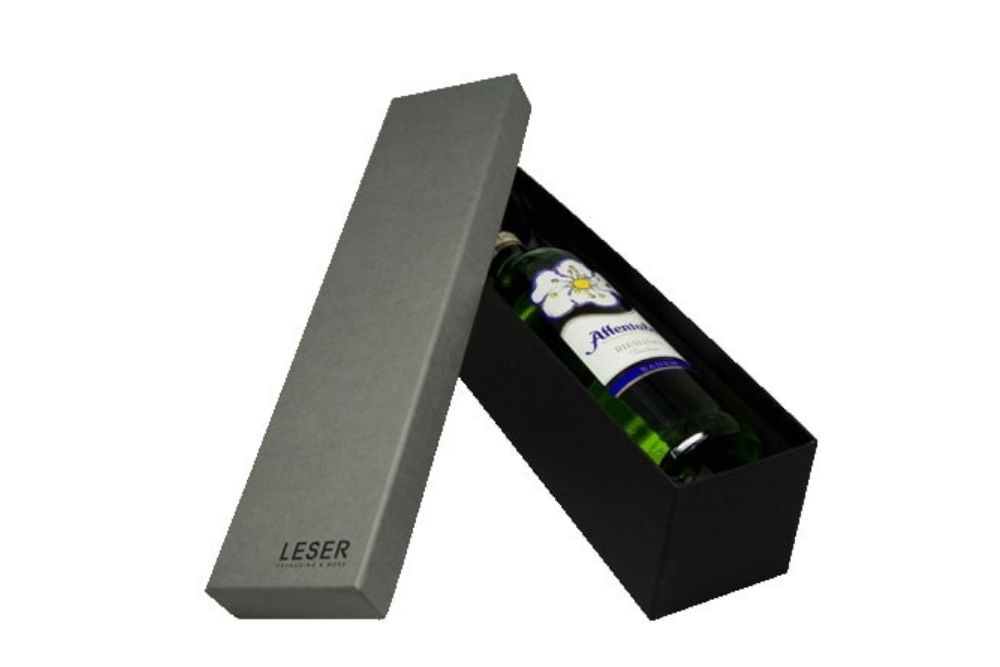caja de vino de alta calidad con logotipo
