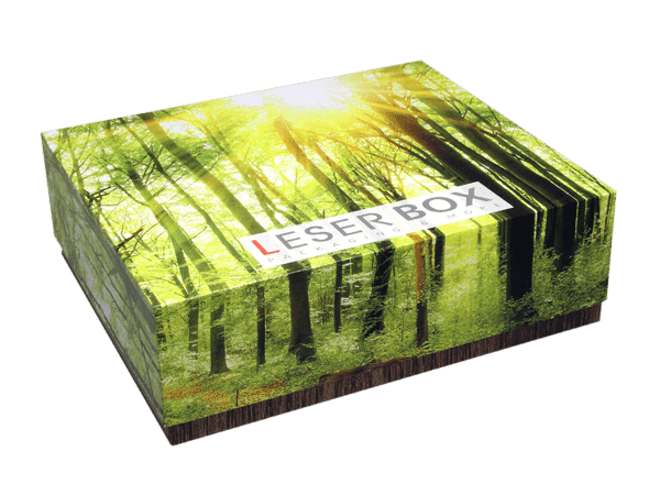 Boîtes en carton comme alternative d'emballage durable de la société LESER GmbH